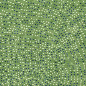 Photo of Green Blue And Ivory Polka Dot Washable Indoor Outdoor Area Rug