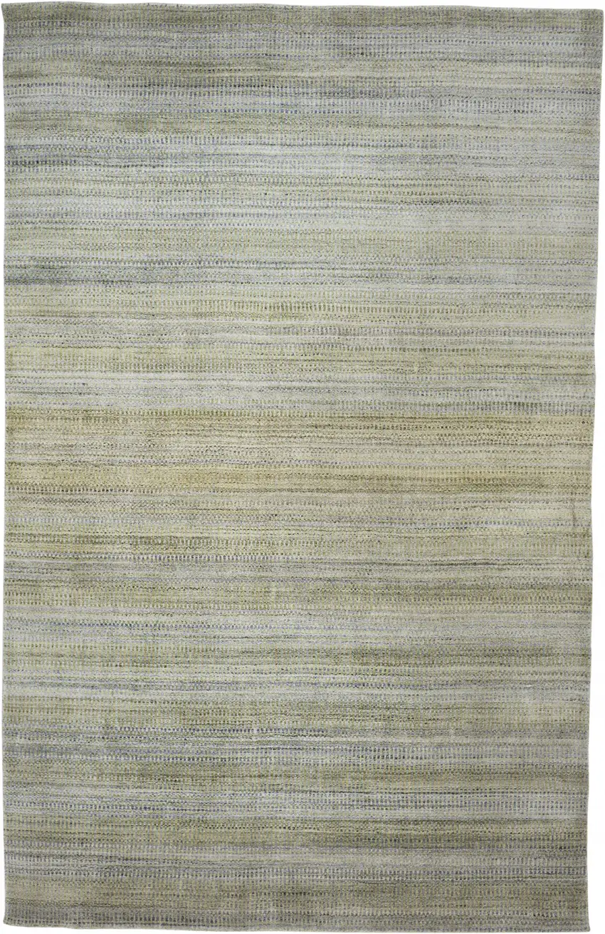 Green Blue And Tan Ombre Hand Woven Area Rug Photo 1