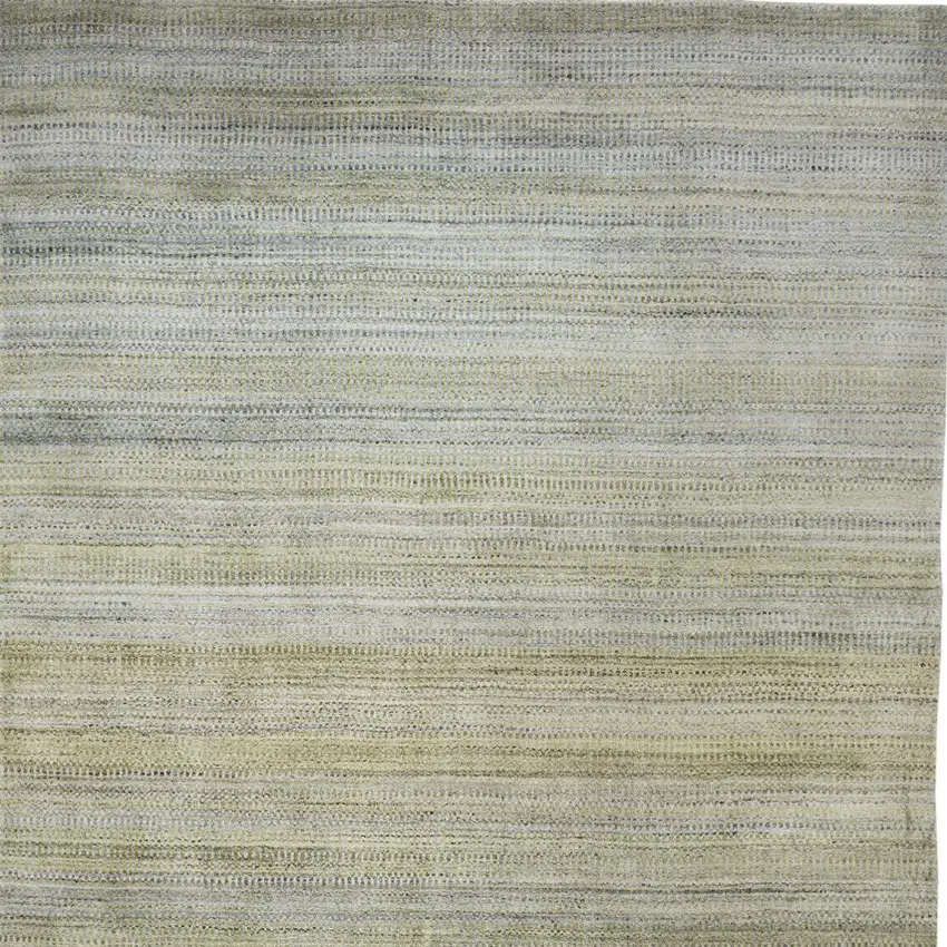 Green Blue And Tan Ombre Hand Woven Area Rug Photo 4