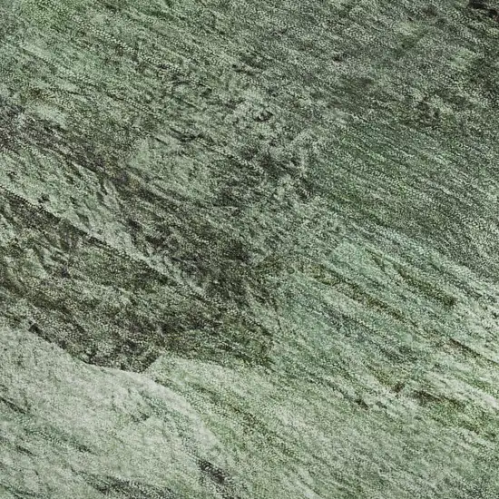 Green Brown And Ivory Abstract Washable Area Rug With UV Protection Photo 4