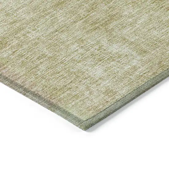 Green Copper And Mint Green Patchwork Washable Indoor Outdoor Area Rug Photo 4