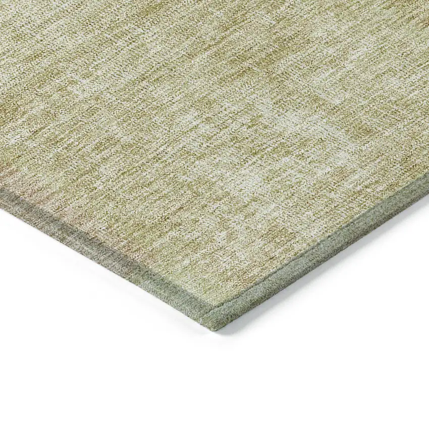 Green Copper And Mint Green Patchwork Washable Indoor Outdoor Area Rug Photo 5