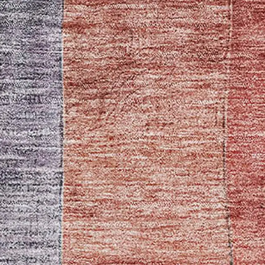 Green Coral And Lavender Geometric Washable Area Rug With UV Protection Photo 2