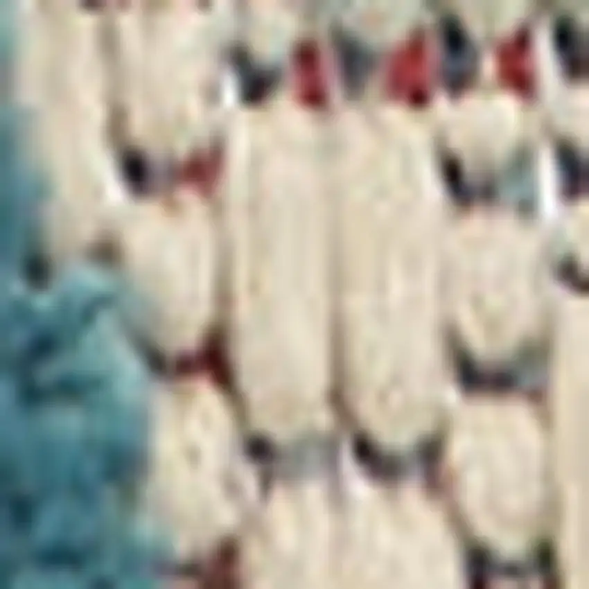 Green And Ivory Indoor Outdoor Area Rug Photo 9