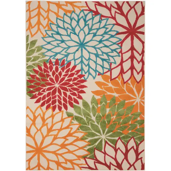 Green And Ivory Indoor Outdoor Area Rug Photo 5
