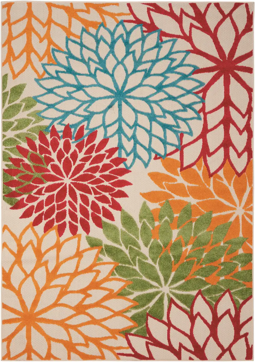 Green And Ivory Indoor Outdoor Area Rug Photo 5