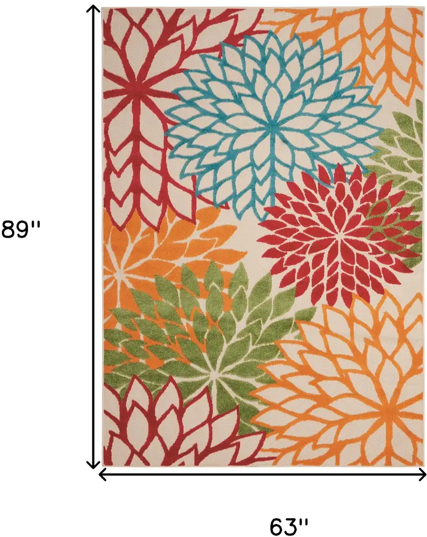 Green And Ivory Indoor Outdoor Area Rug Photo 8