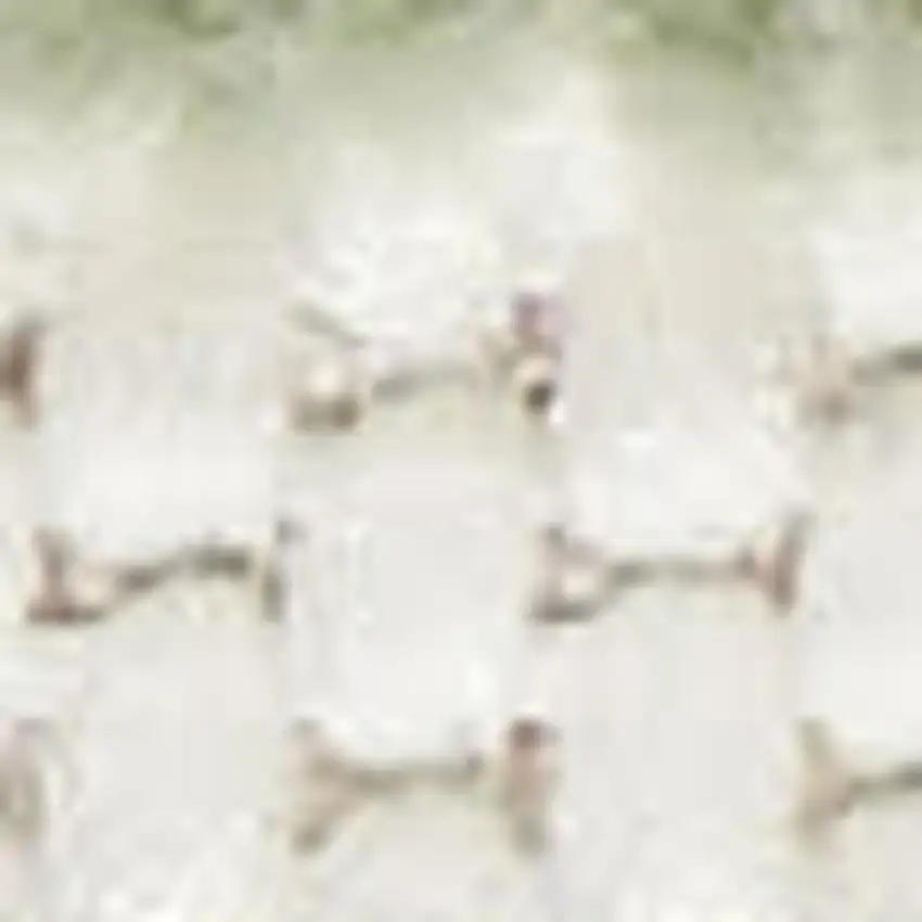 Green Geometric Area Rug Photo 3