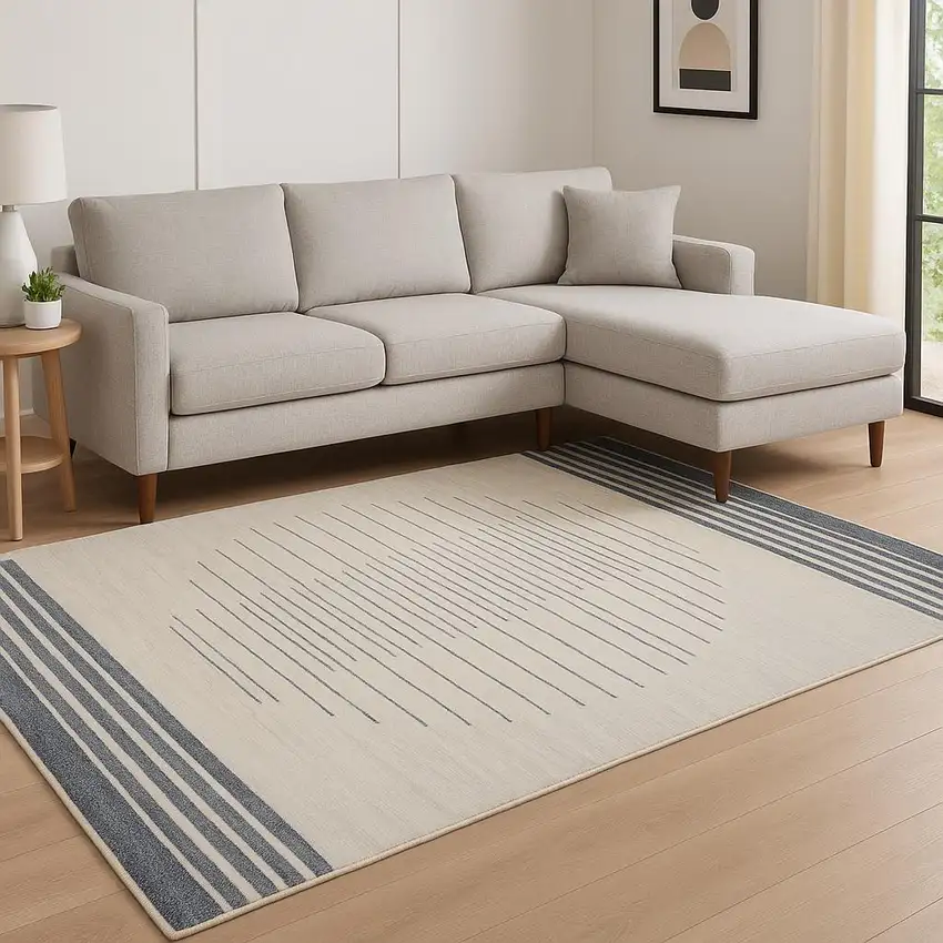 Green Geometric Area Rug Photo 1