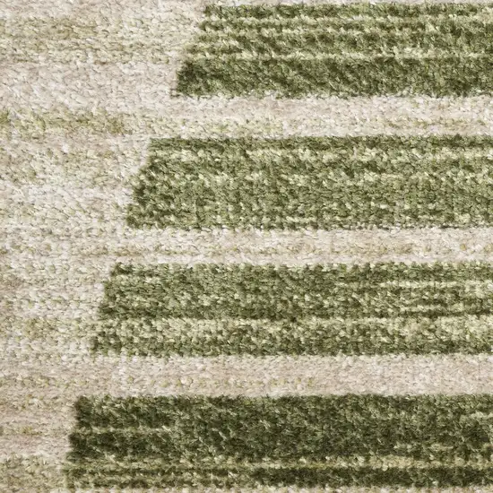 Green Geometric Area Rug Photo 4