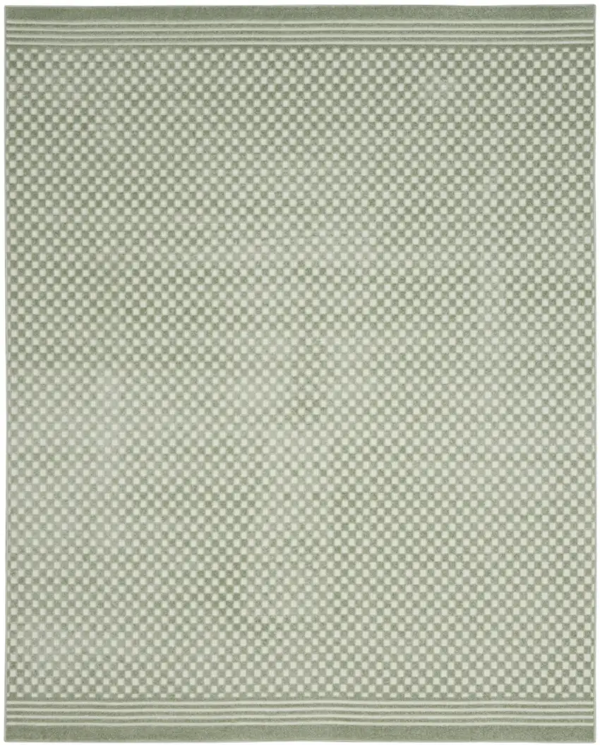 Green Geometric Area Rug Photo 8
