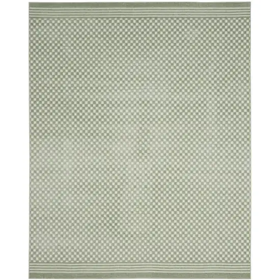 Green Geometric Area Rug Photo 8