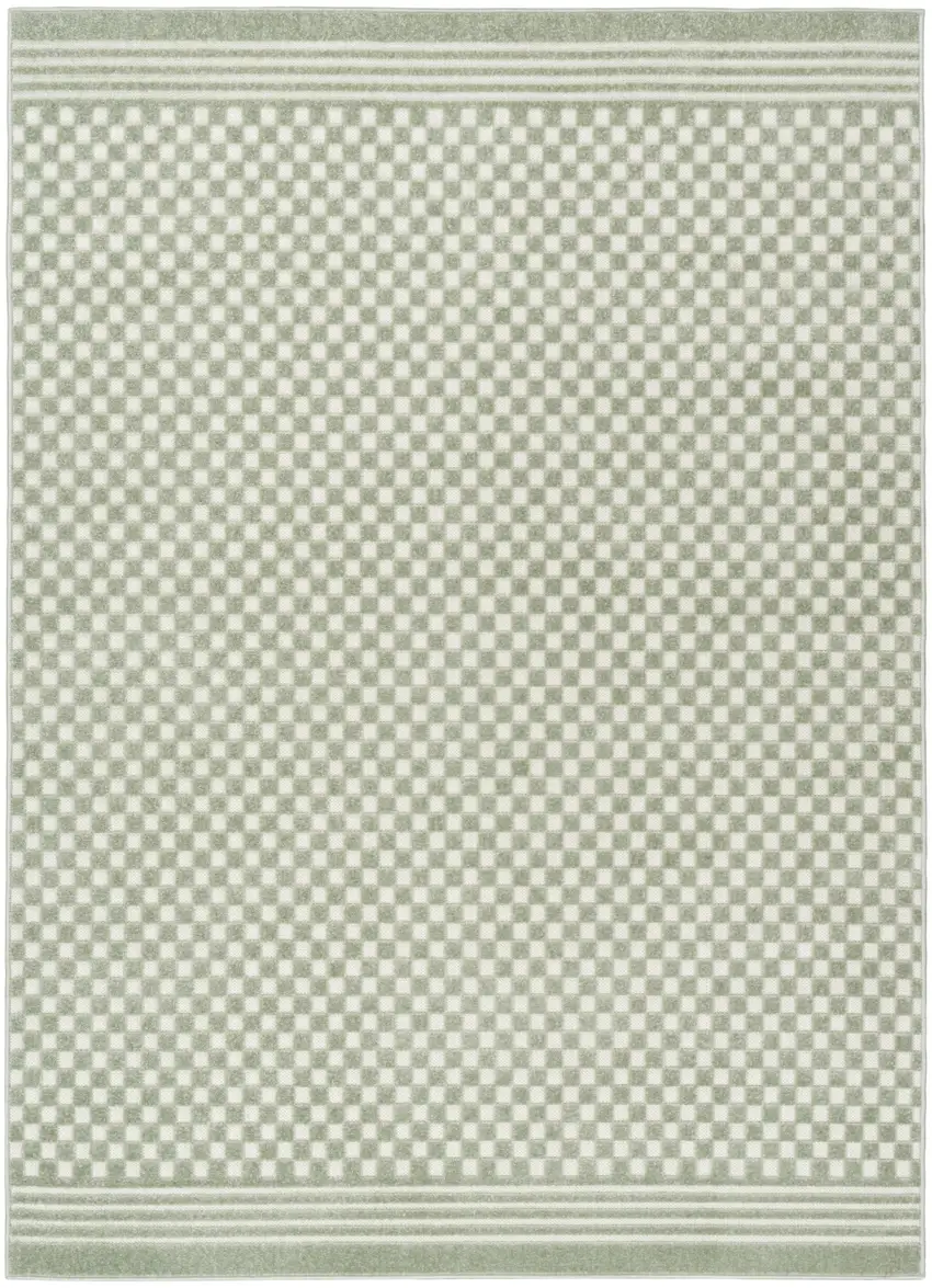 Green Geometric Area Rug Photo 6