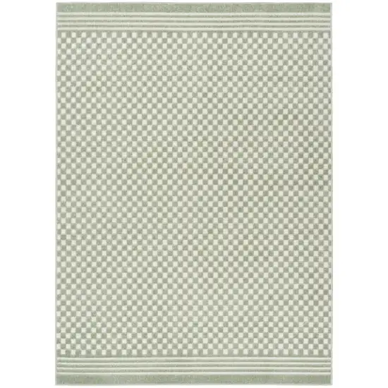 Green Geometric Area Rug Photo 6