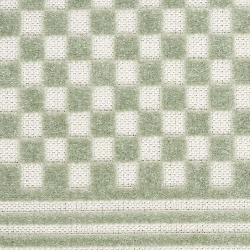 Green Geometric Area Rug Photo 2