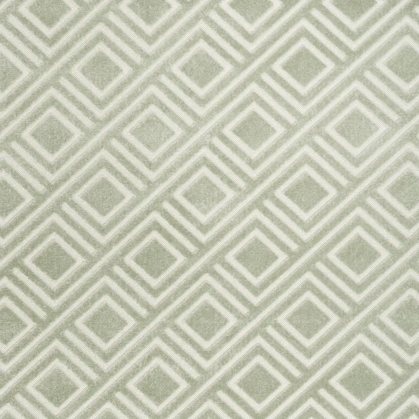 Green Geometric Area Rug Photo 7
