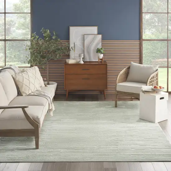 Green Geometric Area Rug Photo 8