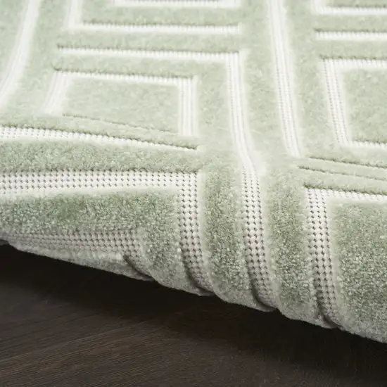 Green Geometric Area Rug Photo 4