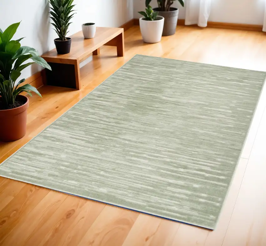 Green Geometric Area Rug Photo 1