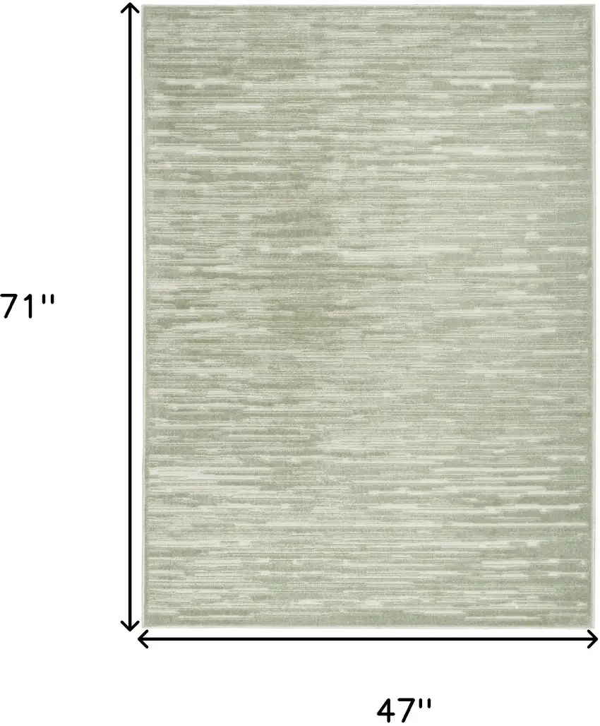 Green Geometric Area Rug Photo 3