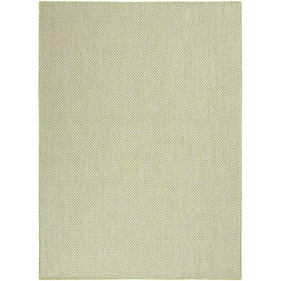 Green Geometric Power Loom Area Rug Photo 2