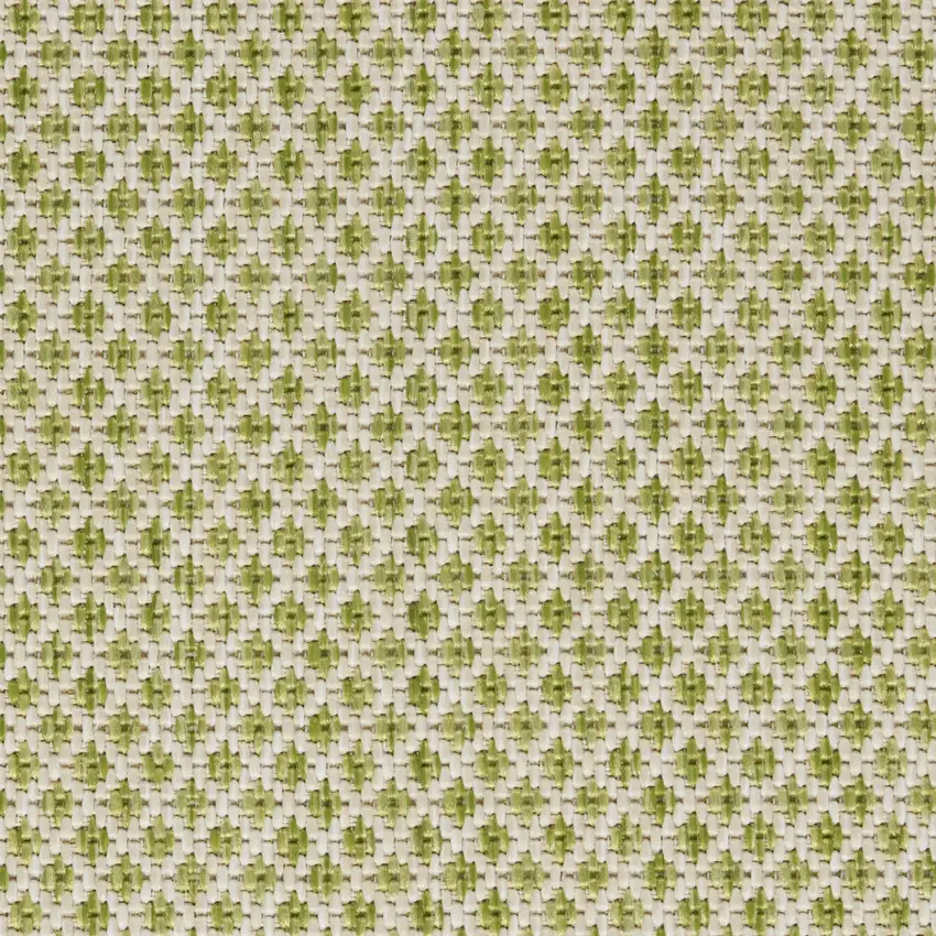 Green Geometric Power Loom Area Rug Photo 9