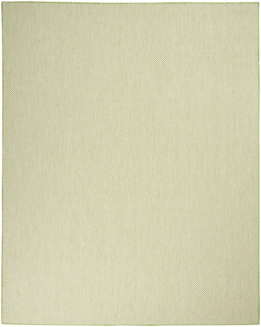Green Geometric Power Loom Area Rug Photo 1