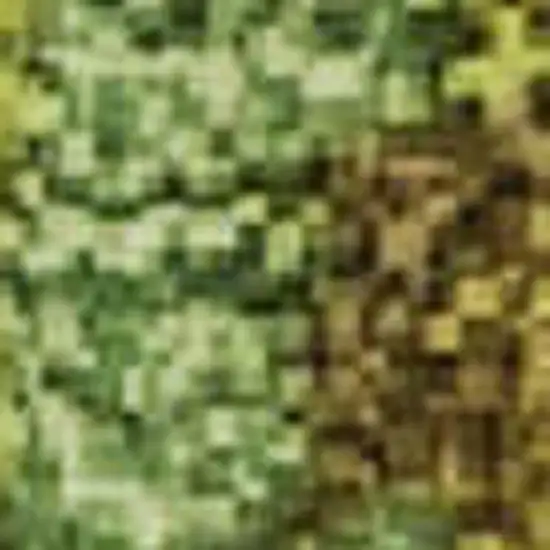 Green Gold And Orange Abstract Washable Area Rug With UV Protection Photo 4