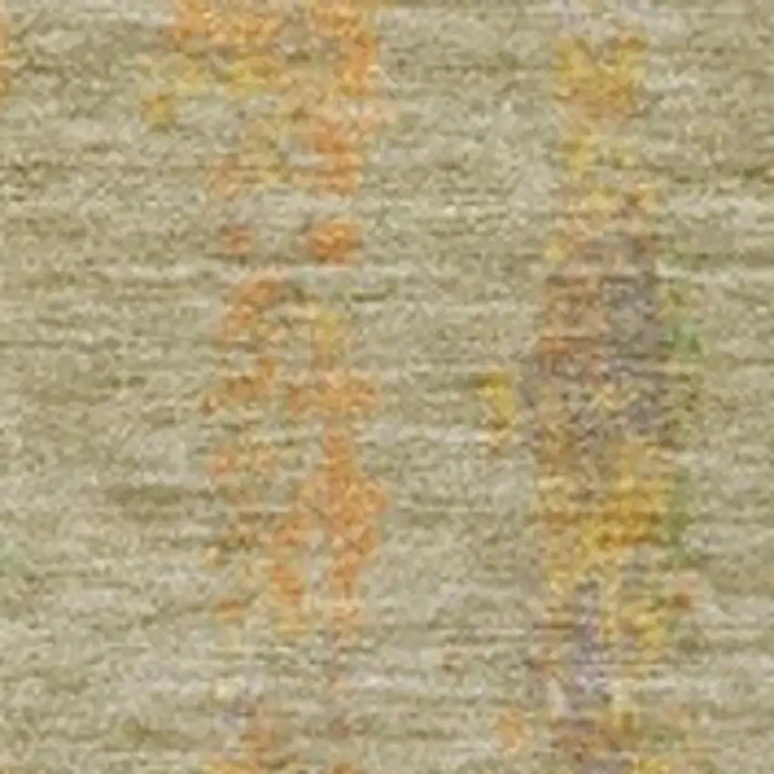 Green Gold And Purple Abstract Washable Indoor Outdoor Area Rug Photo 3