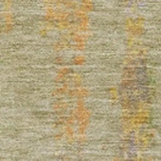 Green Gold And Purple Abstract Washable Indoor Outdoor Area Rug Photo 3