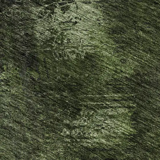 Green Gray And Charcoal Abstract Washable Area Rug With UV Protection Photo 4