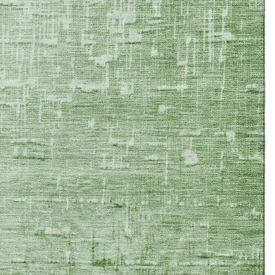 Green Gray And Charcoal Ombre Washable Area Rug With UV Protection Photo 3