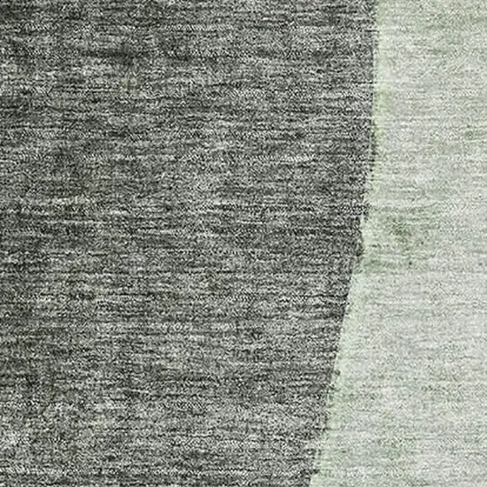 Green Gray And Ivory Abstract Washable Area Rug With UV Protection Photo 5