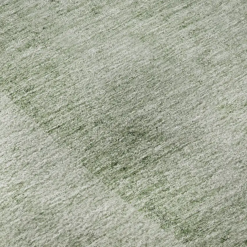 Green Gray And Ivory Abstract Washable Area Rug With UV Protection Photo 9