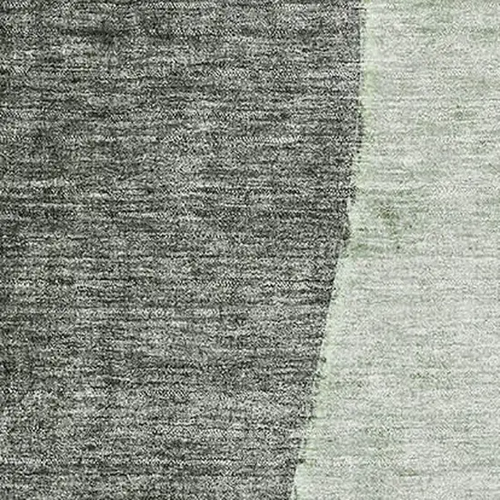 Green Gray And Ivory Abstract Washable Area Rug With UV Protection Photo 5