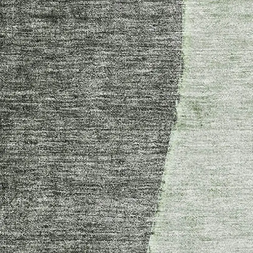 Green Gray And Ivory Abstract Washable Area Rug With UV Protection Photo 5