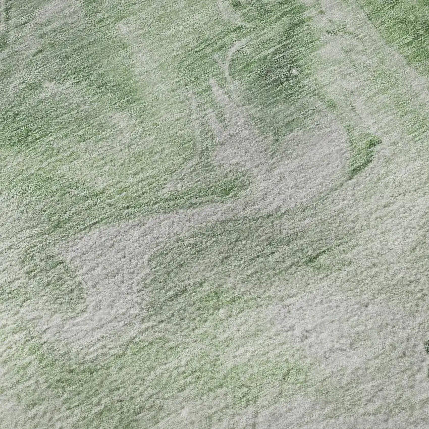 Green Gray And Ivory Abstract Washable Area Rug With UV Protection Photo 9