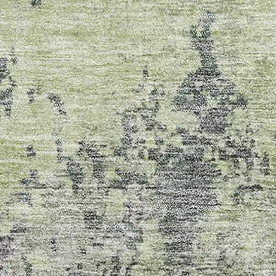 Green Gray And Purple Abstract Washable Area Rug With UV Protection Photo 2