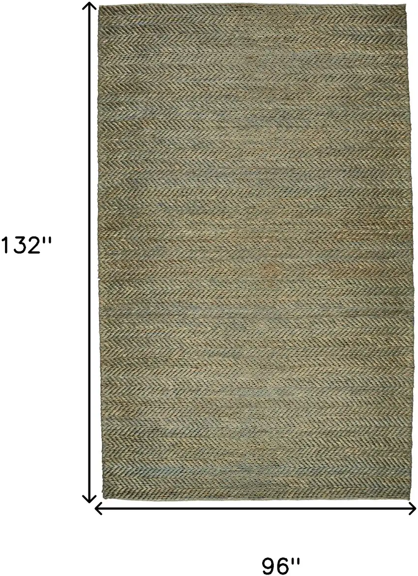 Green Gray And Tan Hand Woven Area Rug Photo 10