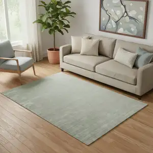 Photo of Green Hand Woven Area Rug