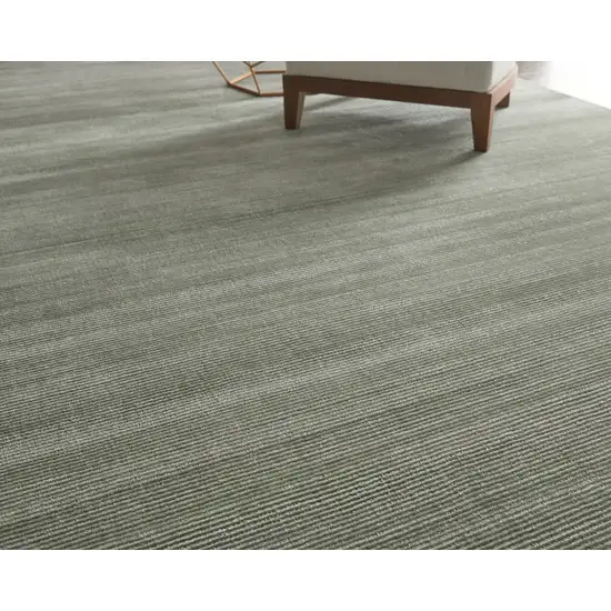 Green Hand Woven Area Rug Photo 4