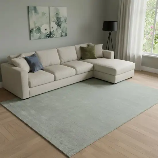 Green Hand Woven Area Rug Photo 1