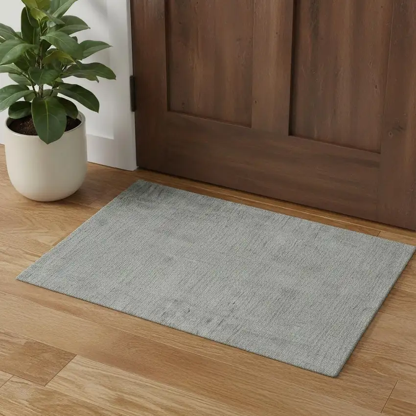 Green Hand Woven Area Rug Photo 1