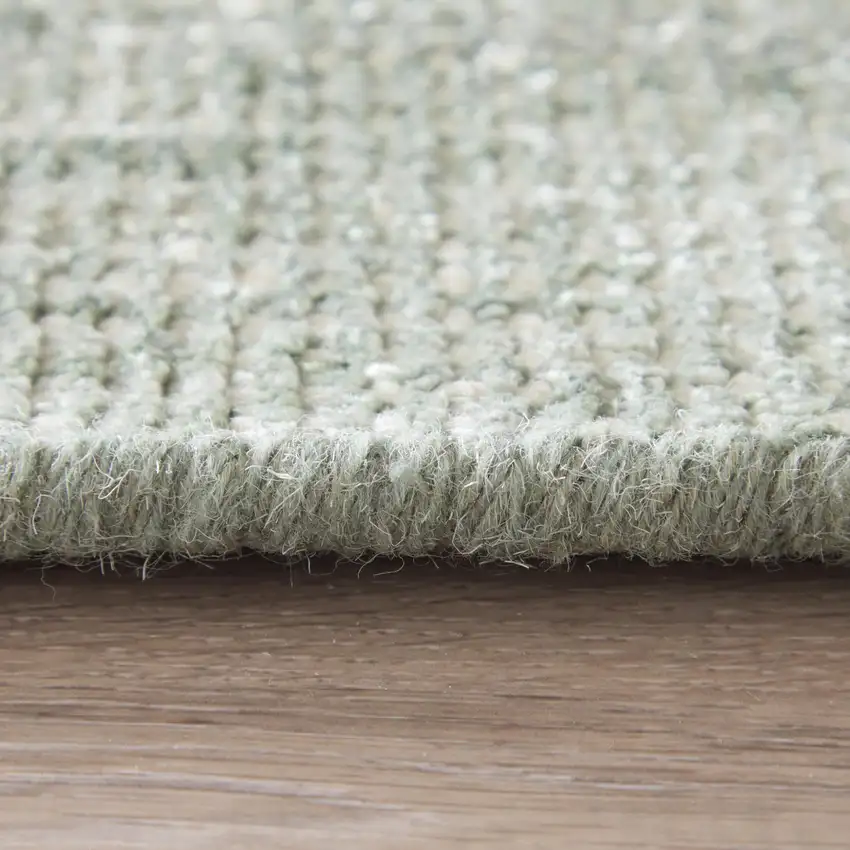 Green Hand Woven Area Rug Photo 9