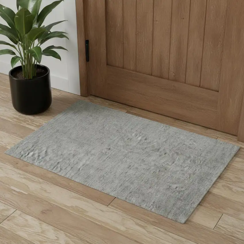 Green Hand Woven Area Rug Photo 1