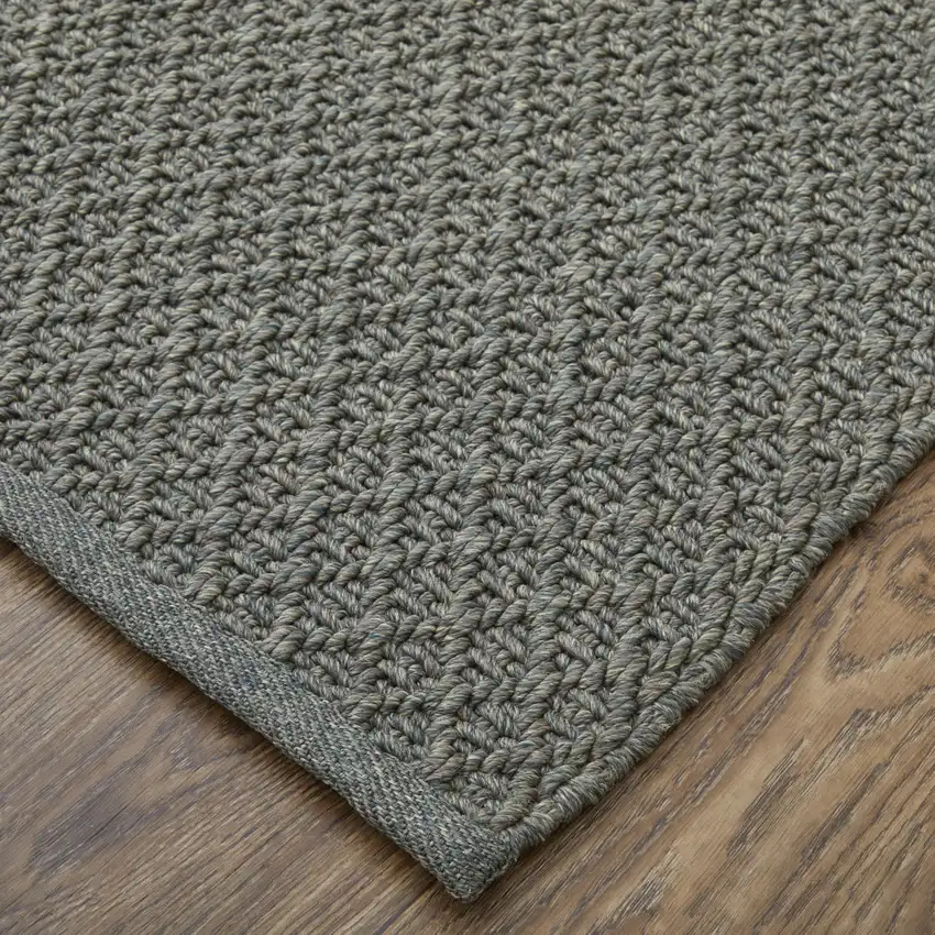 Green Hand Woven Area Rug Photo 6