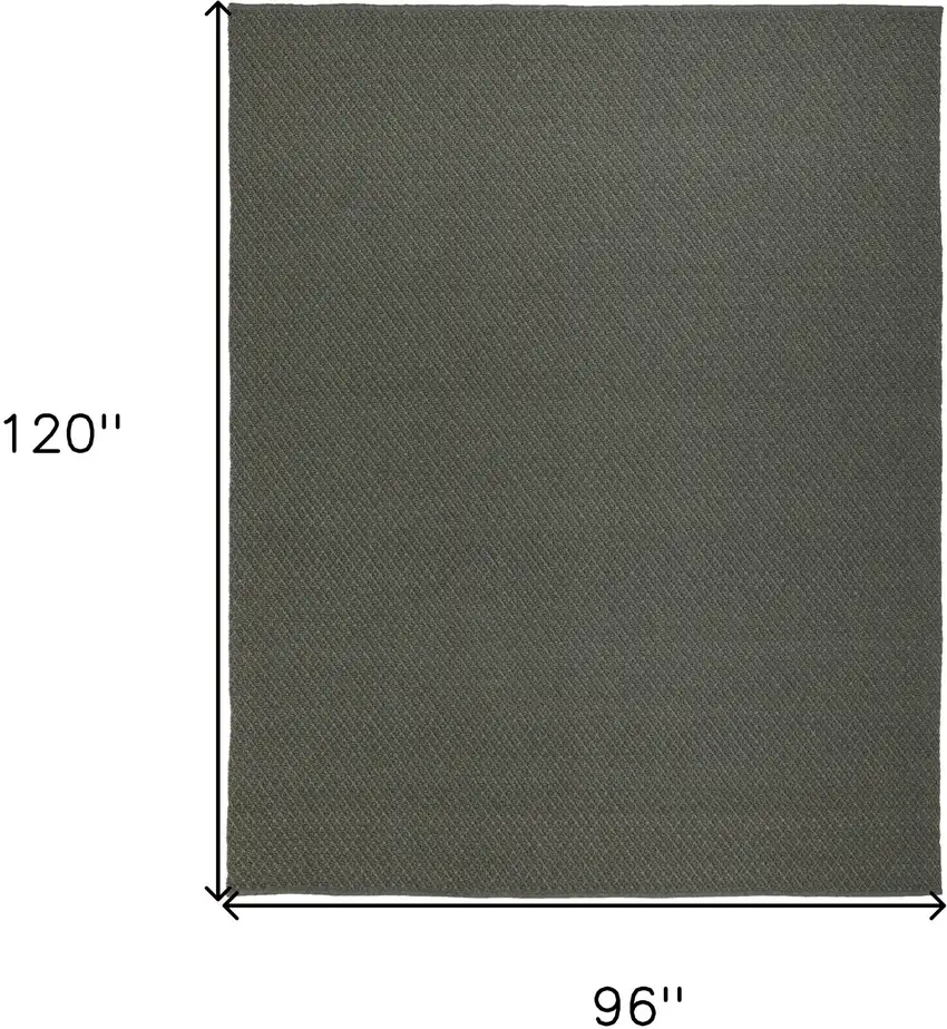 Green Hand Woven Area Rug Photo 3