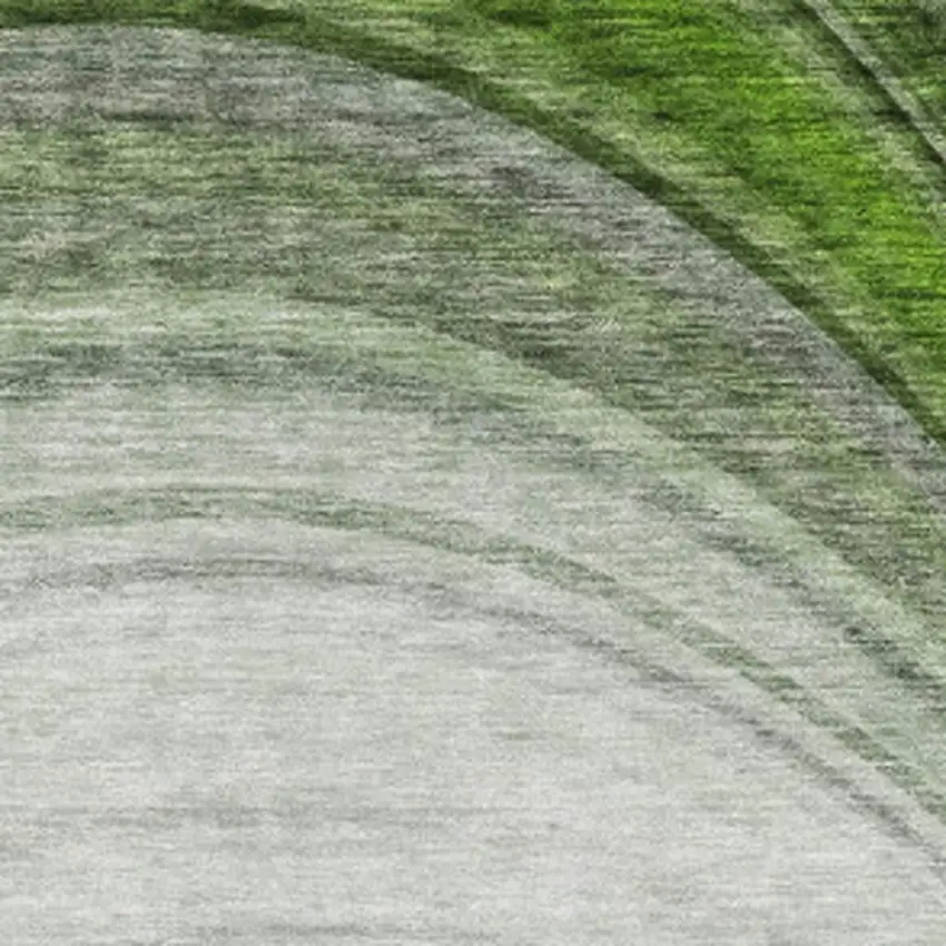 Green Ivory And Gray Ombre Washable Area Rug With UV Protection Photo 3