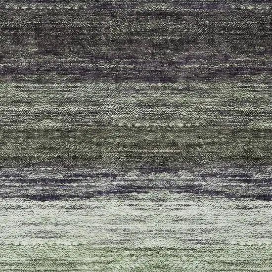 Green Ivory And Purple Ombre Washable Indoor Outdoor Area Rug Photo 6