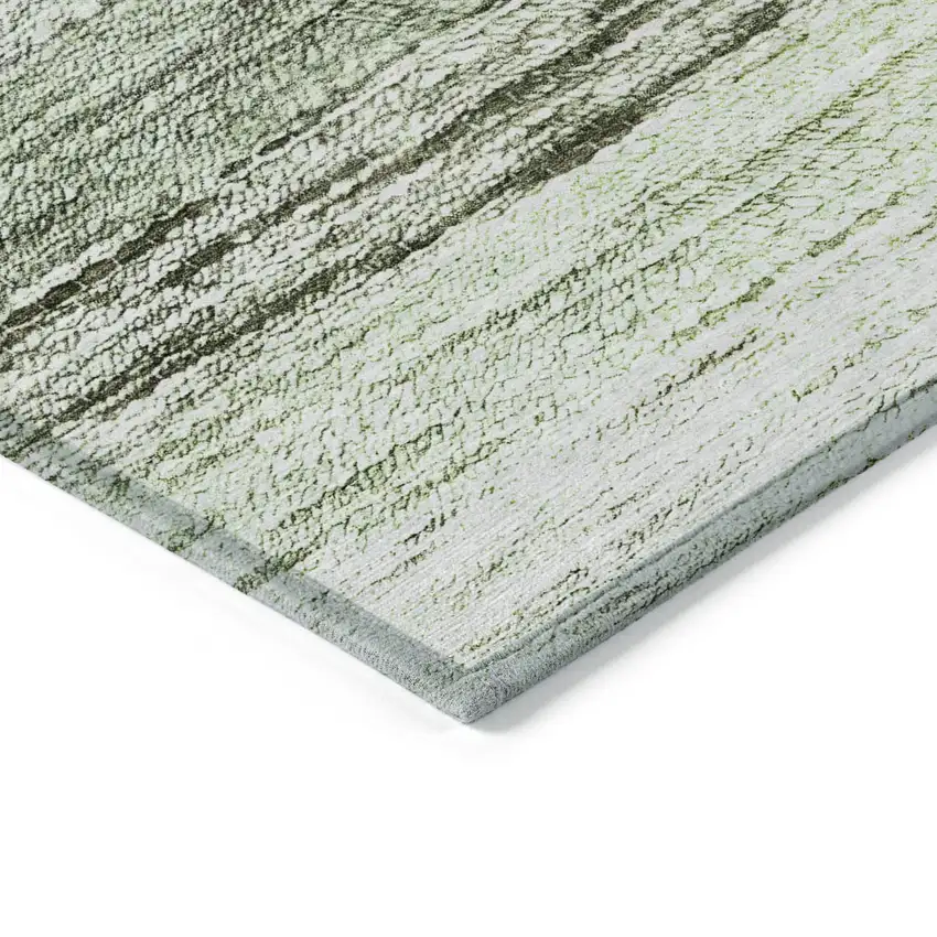 Green Ivory And Purple Ombre Washable Indoor Outdoor Area Rug Photo 5